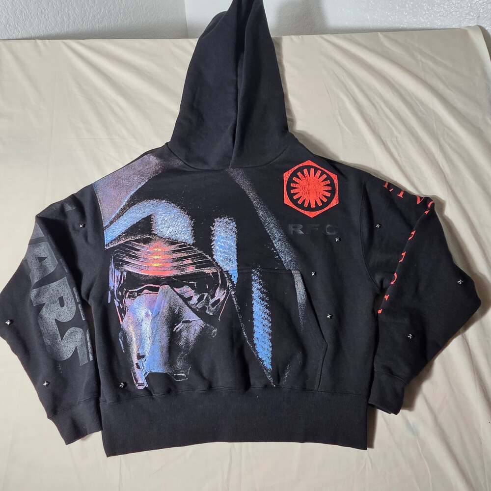 Civil Regime x Star Wars Kylo Ren Studded Hoodie Black Size Medium